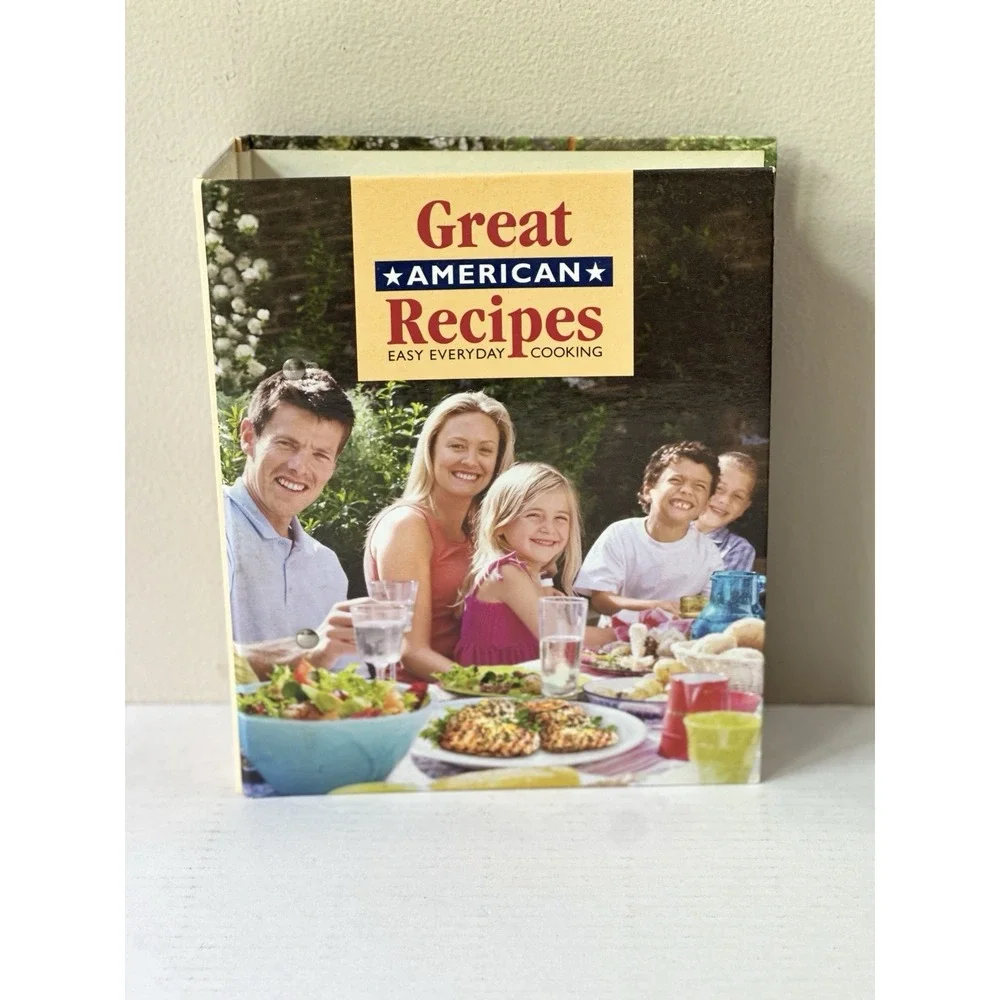 Great American Recipes Easy Everyday Cooking 3-Ring Binder Cookbook Recipe Cards